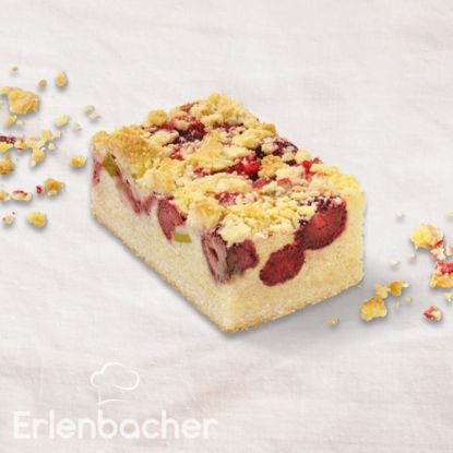 Rhabarber-Erdbeer-Butterstreusel-Schnitte