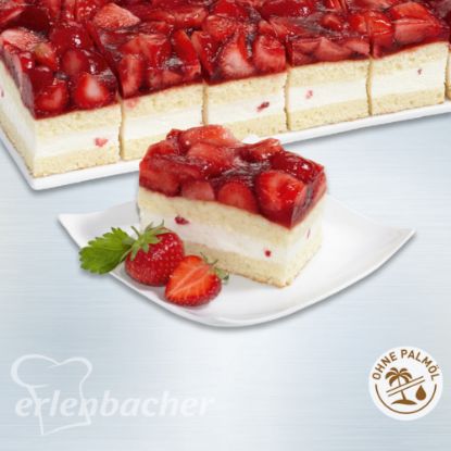 Erdbeer-Buttermilch-Schnitte