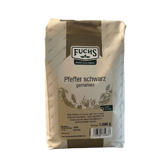 Bild von Pfeffer schwarz gemahlen 1kg Btl.