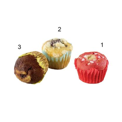 Mini-Muffin Box, 3-fach sortie