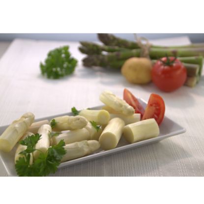 Brechspargel mit Köpfen