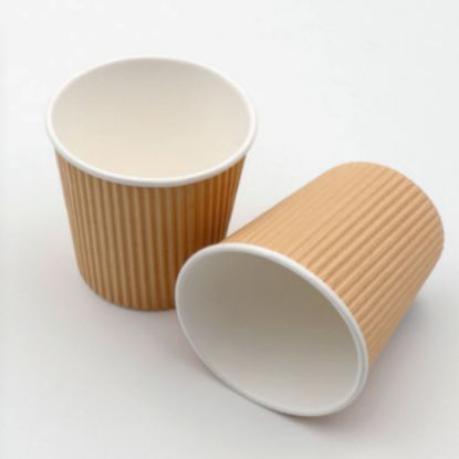 Bild von Thermobecher braun/weiß 180ml