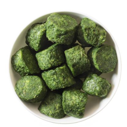 Bild von Spinat gehackt portion. TIFA