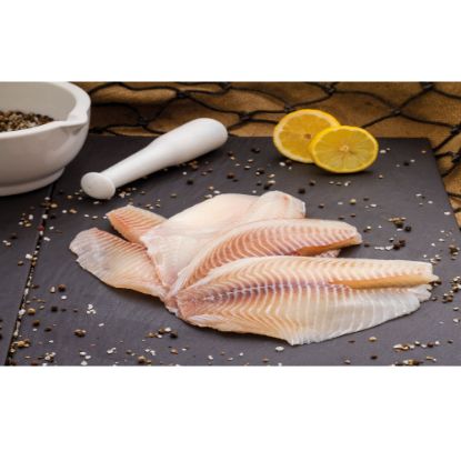 Bild von Tilapiafilet ohne Haut, 140-200g mit der Beschreibung Ein Buntbarsch zum braten, dünsten & grillen bestens geignet.Praktisch grätenfrei.