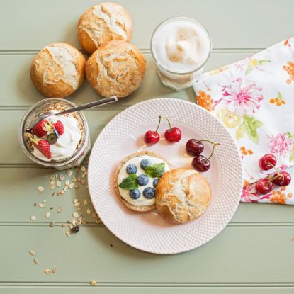 Bild von Rosenbrötchen 65g mit der Beschreibung vorgebacken
