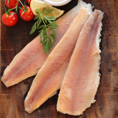 Bild von Räucherforellenfilet o. Haut mit der Beschreibung ca. 8x62,5g=500g