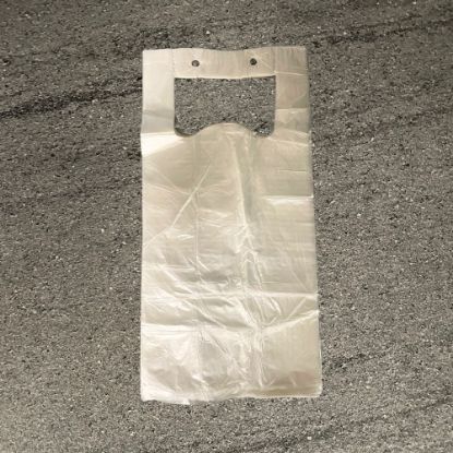 Bild von Knotenbeutel bis 3kg, geblockt mit der Beschreibung Stabiler Knotenbeutel, leicht vom Block abzureißen.