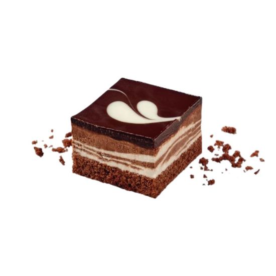 Bild von Mousse au Chocolat-Schnitte mit der Beschreibung 19,5x29cm/1000g in 24 Stk vorgeschnitten