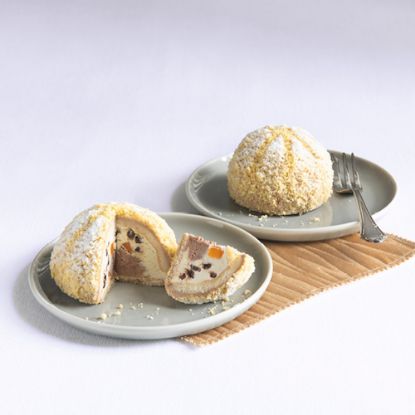 Bild von Zuccotto Monoporzione 90g mit der Beschreibung Halbgefrorenes Dessert im Biskuitmantel in Form einer Kuppell