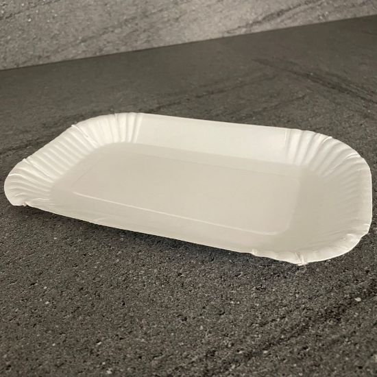 Bild von Pappschale 60KU 15x23x2cm mit der Beschreibung rechteckig, mittlerer Rand