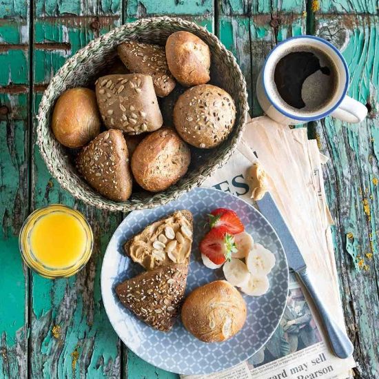 Bild von Brötchenkiste, 5-fach sortiert mit der Beschreibung Brötchenmischkiste aus je 35 Stück á 38g,vorgebacken