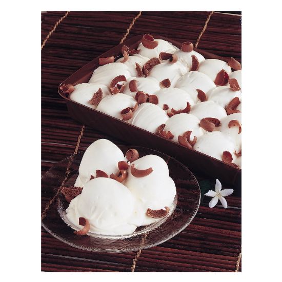 Bild von Profiteroles Bianco Vaschetta, 24 Stk/1100g mit der Beschreibung Brandteigkugeln mit Creme in einer Schale