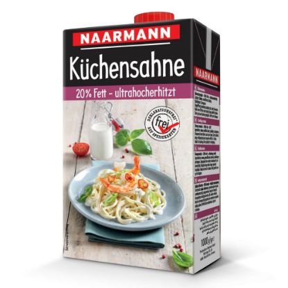 Bild von Küchensahne Naarmann 20% mit der Beschreibung mit Ein-Dreh-Verschluss