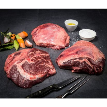 Bild von Rinderbacken, sauber geputzt- ca.2,5kg/Pack mit der Beschreibung Donald Russell, gefroren