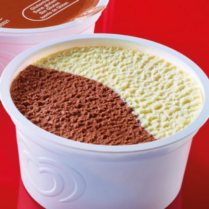 Bild von Eisbecher Schoko-Vanille mit der Beschreibung Eis mit Vanille und Schokoladengeschmack