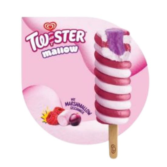 Bild von Twister Mallow - NEU mit der Beschreibung Wassereis und Fruchteis mit Marshmallow, Himbeere, Traube