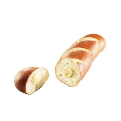 Bild von Laugenstange mit Butterfüllung 84g, fertig gebacken & in Schutzfolie verpackt mit der Beschreibung Fertig gebacken, nur auftauen &  pur genießen.