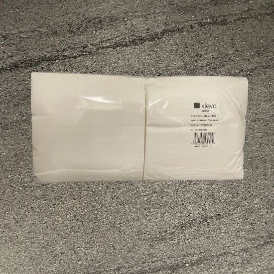 Bild von Papierservietten weiß, 1-lagig mit der Beschreibung 33x33 cm, 1/4 Falz
