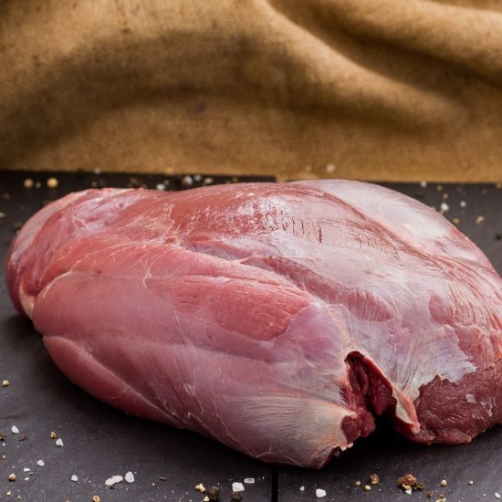 Bild von Rehkeule ohne Knochen, ca.1kg+ mit der Beschreibung sauber ausgelöst & geputzt, ohne Wade