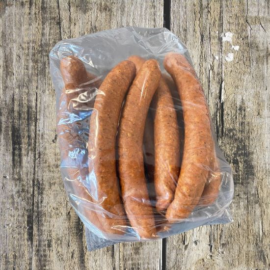 Bild von FRISCHE Krakauer 150g/Stk mit der Beschreibung Aus Schweinefleisch & Gewürzen mit würzig-rauchigem Geschmack. Buchenholzgeräuchert