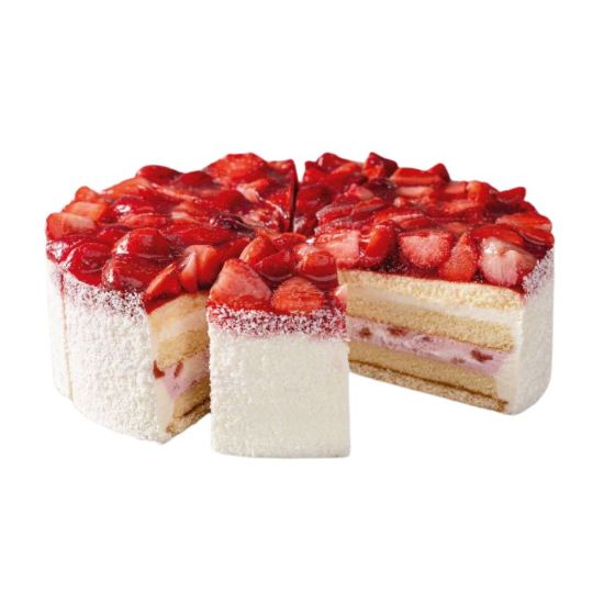 Bild von Erdb-Buttermilch-To.ø 24cm 2300g mit der Beschreibung in 12 Stk. vorgeschnitten