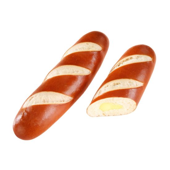 Bild von Laugenstange mit Butter gefüllt 84g mit der Beschreibung fertig gebacken