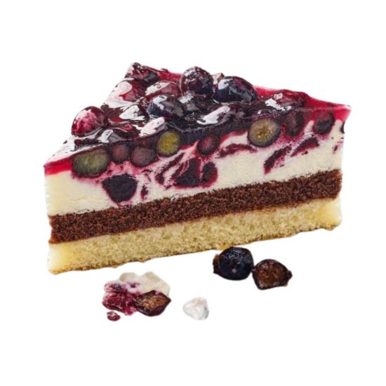 Bild von Heidelb.-Mascarpone-Crisp.Ecke mit der Beschreibung 1900 g in 12 Portionen NEU