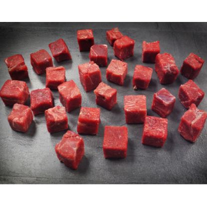 Bild von Wildgulasch , Känguru/Hirsch mit der Beschreibung LASCHORI , 28 x28 mm