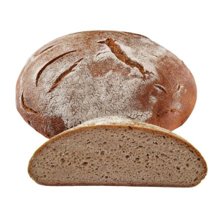 Bild von Natursauerteig-Brot Roggen100, ohne Hefe mit der Beschreibung fertig gebacken