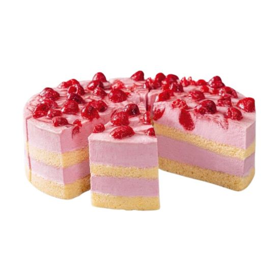 Bild von Himbeer-Joghurt-Torte ø 24 cm mit der Beschreibung in 12 Stk. vorgeschnitten