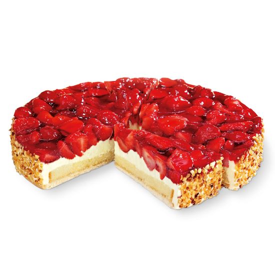 Bild von Erdbeer-Kuchen mit der Beschreibung ø26cm /1750g in 12 Stk. vorgeschnitten