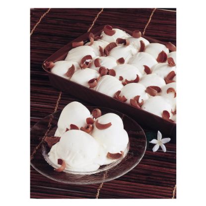 Bild von Profiteroles Bianco Vaschetta, 24 Stk/1100g mit der Beschreibung Brandteigkugeln mit Creme in einer Schale