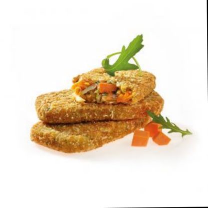 Bild von Rucola-Süßkartoffel- Schnitte ca.100g,vegan mit der Beschreibung Aus aromatischen Süßkartoffeln & würzigem Rucola mit knuspriger Kruste, laktosefrei