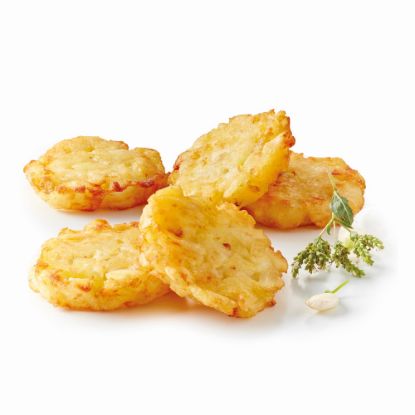 Bild von Backofen Röstinchen ca.31g, vorgebacken mit der Beschreibung Aus frischen Qualitätskartoffeln, fein gewürzt, in hochwertigem Rapsöl vorgebacken.