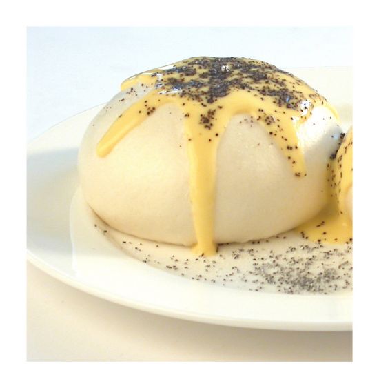 Bild von Germknödel Hausfrauenart 140g mit der Beschreibung Ungefüllter Germknödel fertig gegart.