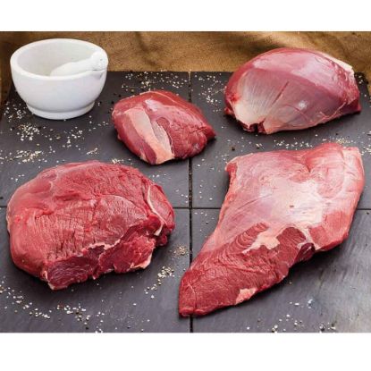 Bild von Hirschkeule 4erSchnitt ohne Knochen, SILVER FERN FARMS mit der Beschreibung Neuseeland - Ober-/Unterschale,Nuß,Hüfte