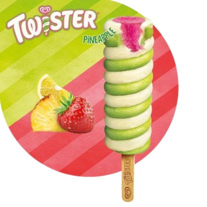 Bild von Twister Pineapple mit der Beschreibung Wassereis und Fruchteis Ananas, Zitrone, Erdbeere
