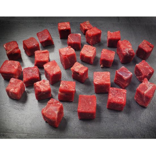 Bild von Wildgulasch , Känguru/Hirsch mit der Beschreibung LASCHORI , 28 x28 mm