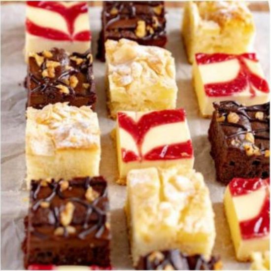 Bild von Catering-Schnitten mit der Beschreibung 3-fach sortiert