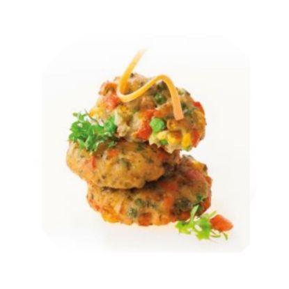 Gemüse-Frikadelle 75g,vorgebacken