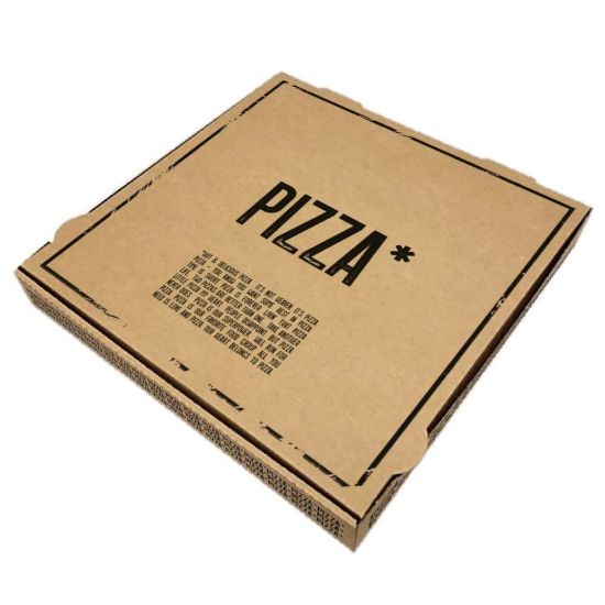 Bild von Pizzakarton PIZZA  30x30x4 cm mit der Beschreibung Für Pizza Ø 29 cm