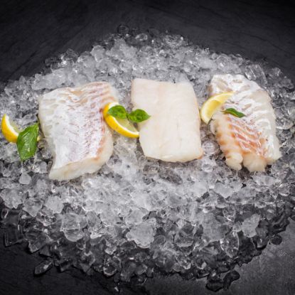 Bild von Kabeljauloins 180-200g PAZIFIK mit der Beschreibung natur, ohne Haut, 20%Glasur