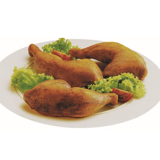 Bild von Hähnchenschenkel ohne Rückenstück, gebraten 220 g mit der Beschreibung ohne Rückenstück