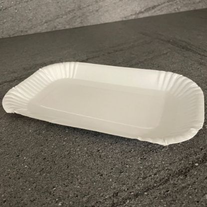 Bild von Pappschale 60KU 15x23x2cm mit der Beschreibung rechteckig, mittlerer Rand