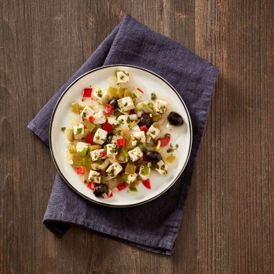 Bild von Hirtensalat 1kg Becher mit der Beschreibung Vorbestellung bis mittwochs - Lieferung ab Folgewoche Montag