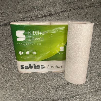 Bild von Küchenrollen 4er-Beutel 64 Bl. mit der Beschreibung 2-lagig,weiß