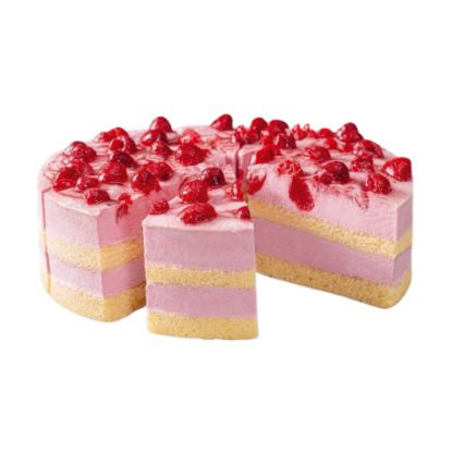 Bild von Himbeer-Joghurt-Torte ø 24 cm mit der Beschreibung in 12 Stk. vorgeschnitten