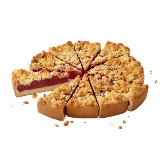 Bild von Kirschkuchen m.Butterstreusel mit der Beschreibung Ø28 cm, vorgeschn. in 12 Stk.