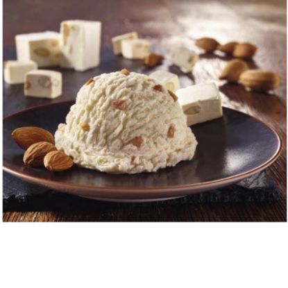 Bild von CDO Weißer Nougat mit der Beschreibung weißer Nougateis mit Montelimar-Nougat, ohne deklarationspflichtige Zusatzstoffe