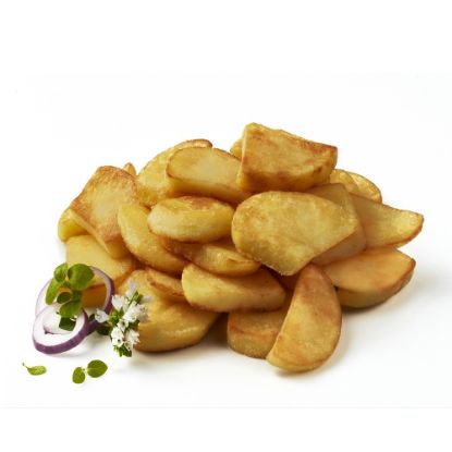 Bild von Bratkartoffeln Rustikal, vorblanchiert mit der Beschreibung Unregelmäßig geschnittene Bratkartoffeln im rustikalen Handmade-Style.